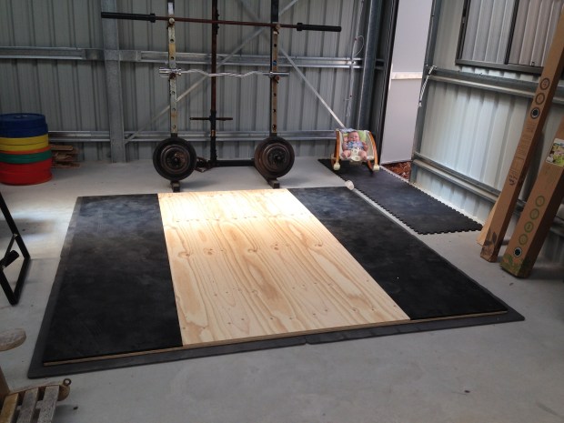 Olympic lifting platform build